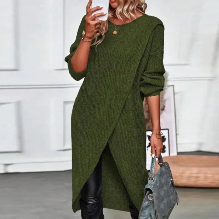 W&W Mode - Frauen Pullover Kleid