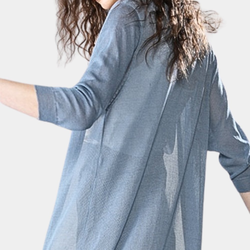 W&W Mode | Damen Lange Weste Elegant Und Leicht Sommer Strickjacke Für Frauen