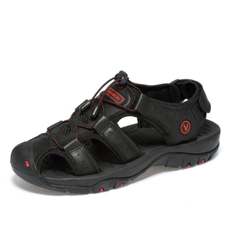 W&W Mode | Herren Leder Sandalen Bequeme & Klassische Sandalen Für Männer