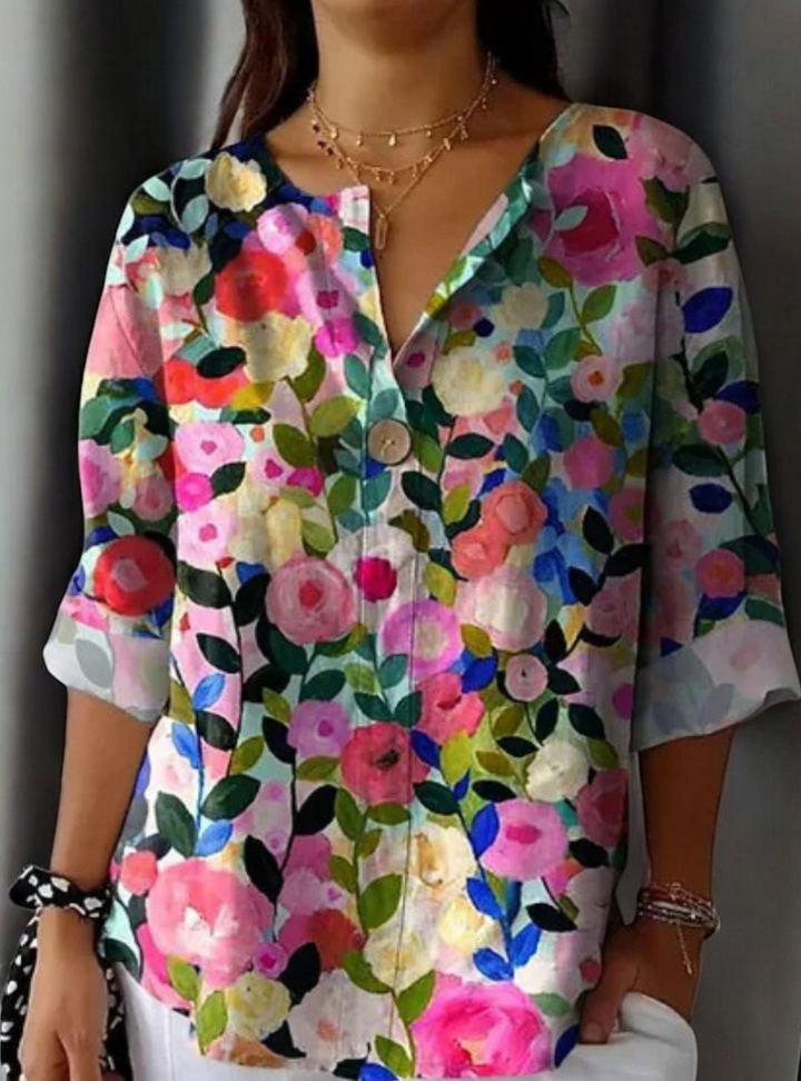 W&W Mode | Elegante Blumenbluse