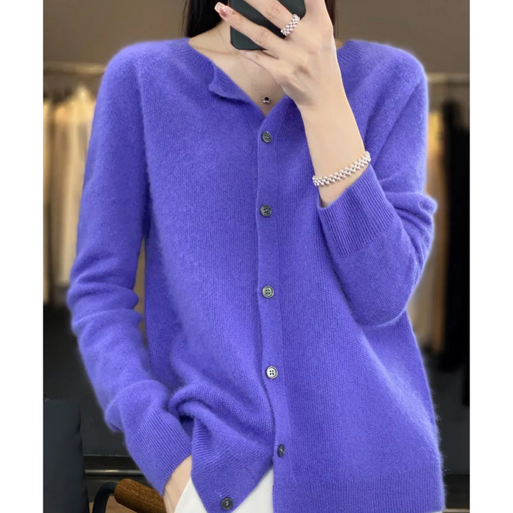 W&W Mode Damen Rundhals Cardigan Pullover