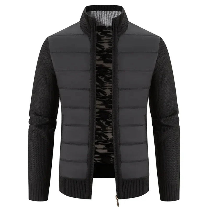 W&W Mode | Hybridjacke Aus Gesteppter Strickware Für Herren