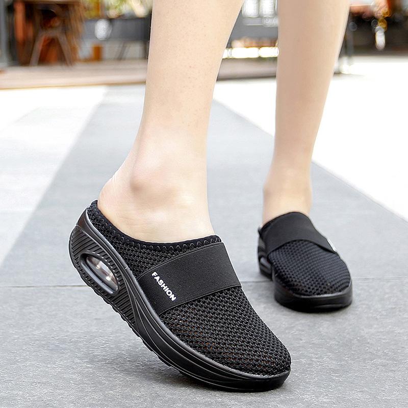 Sandalen aus glattem Mesh für Frauen