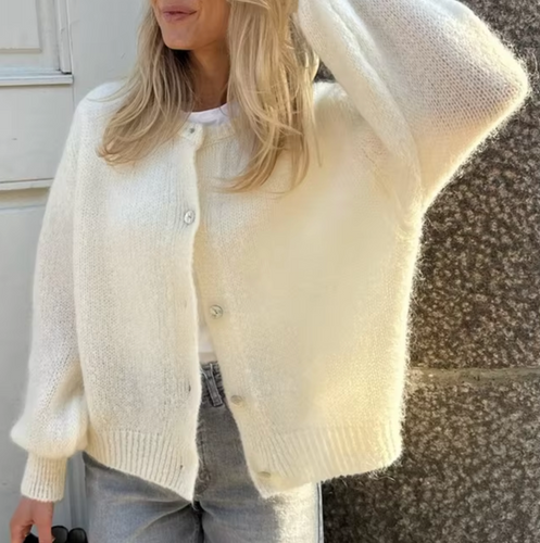 W&W Mode – Gebreid vest met knoopsluiting