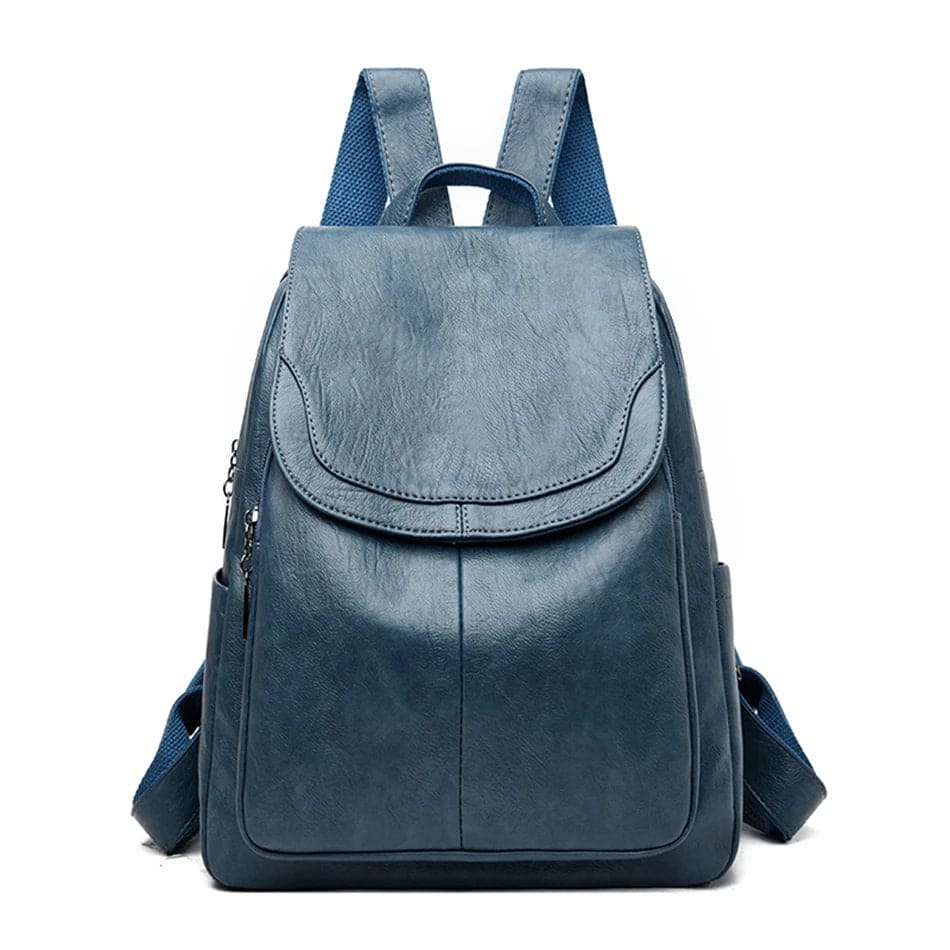 W&W Mode - Diebstahlsicherer Lederrucksack für Damen Sicheres Design