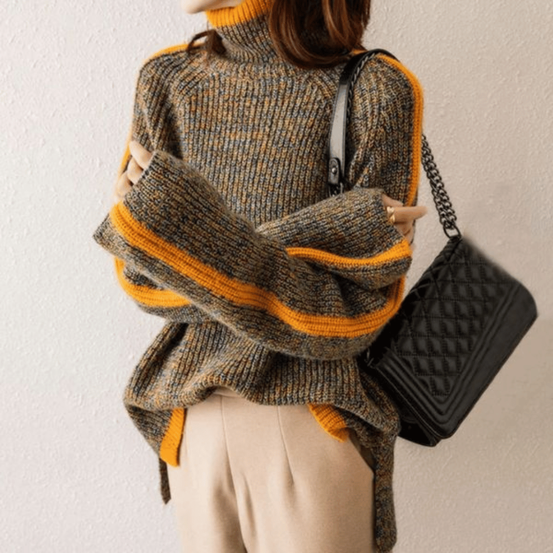 W&W Mode | Ravelyn Melange-Strick-Rollkragenpullover