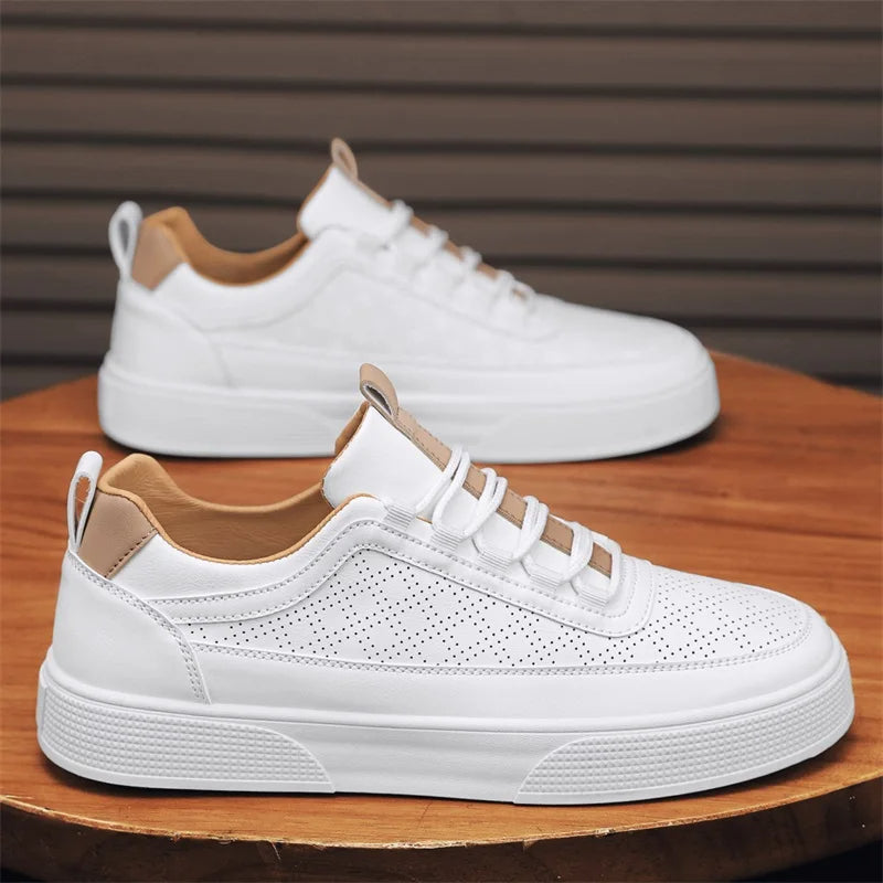 W&W Mode | Luxe Leder Sneakers Für Herren