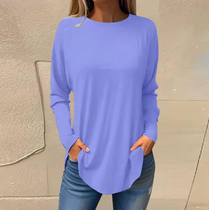 W&W Mode - Rundhals-Pullover aus Baumwolle