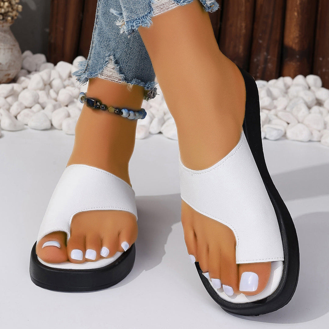 W&W Mode Sommer-Clip-Sandalen mit dicker Sohle