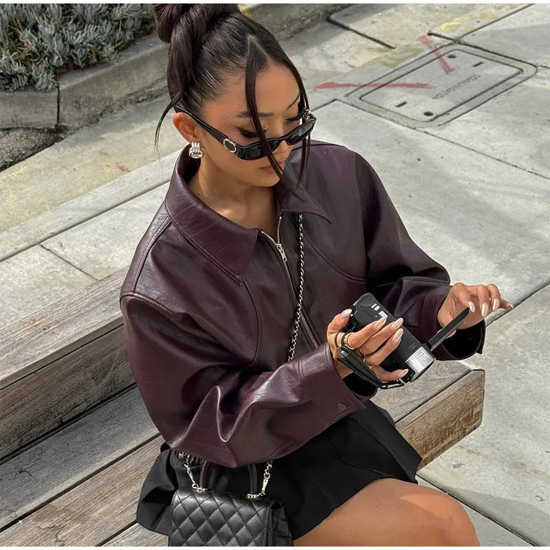 W&W Mode | Klassiker Burgundy Jacket