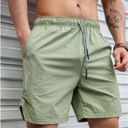W&W Mode | Atmungsaktive, Einfarbige Badeshorts für Männer mit Kordel
