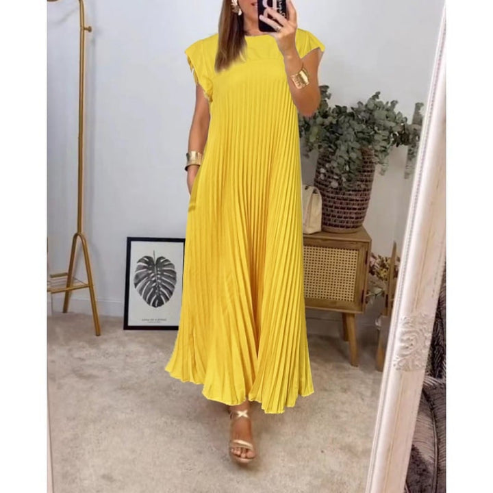W&W Mode | Ärmelloses Elegantes Plissee Kleid