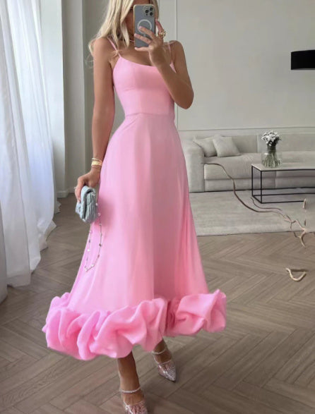 Damen-Maxikleid mit fließender Ausführung