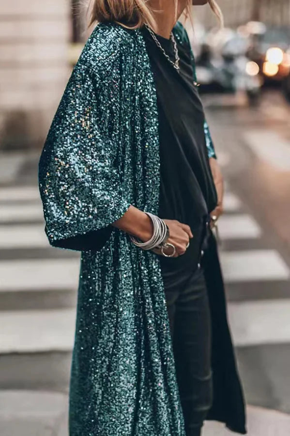 W&W Mode | Stilvoller Glitter Cardigan