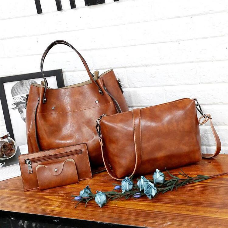 W&W Mode | 4 Teiliges Weinlese Handtaschensatz Für Damen