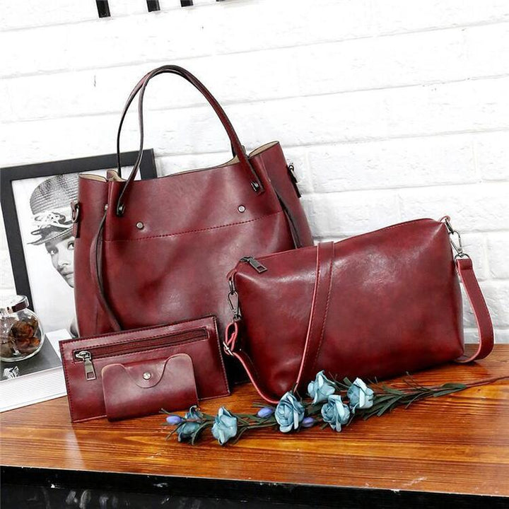W&W Mode | 4 Teiliges Weinlese Handtaschensatz Für Damen