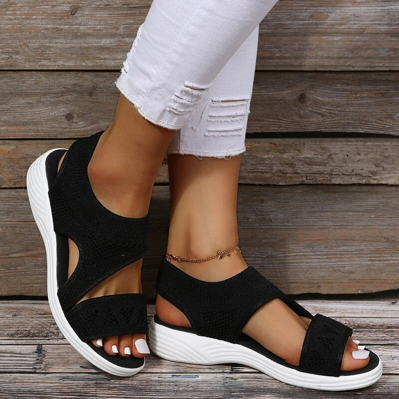 W&W Mode | Orthopädische Sandalen mit Fischöffnung