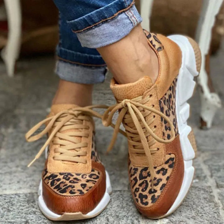 W&W Mode - Ortopädische Leopardenschuhe mit extra Unterstützung