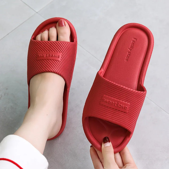 W&W Mode – Rutschfeste Sommer-Flip-Flops für Damen: Bequeme Hausschuhe für den Innenbereich, wasserdichtes EVA-Material