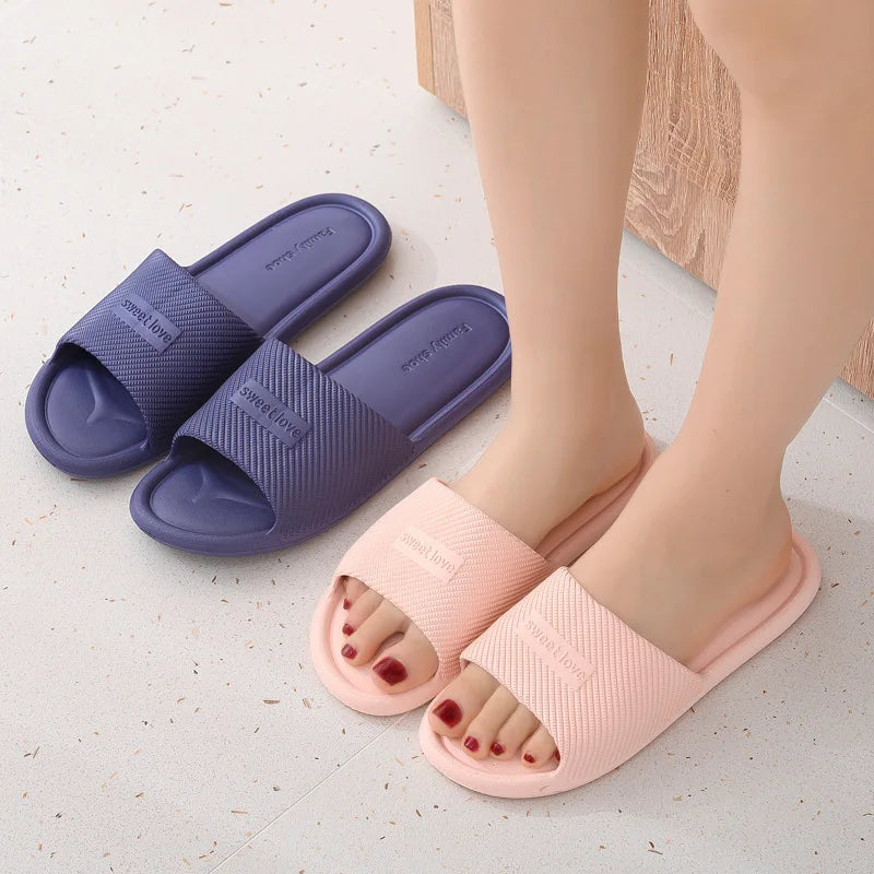 W&W Mode – Rutschfeste Sommer-Flip-Flops für Damen: Bequeme Hausschuhe für den Innenbereich, wasserdichtes EVA-Material