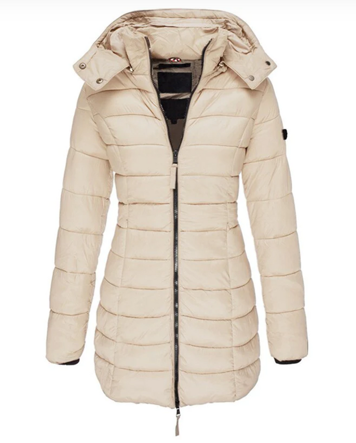 W&W Mode Elisa - Die beste und kuscheligste Daunenjacke mit Kapuze und Reißverschluss