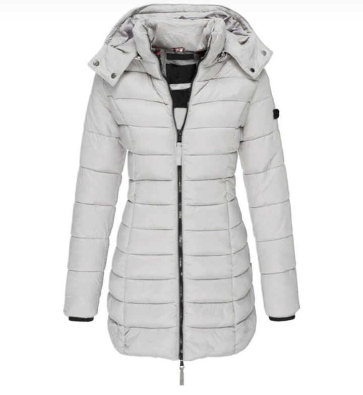 W&W Mode Elisa - Die beste und kuscheligste Daunenjacke mit Kapuze und Reißverschluss