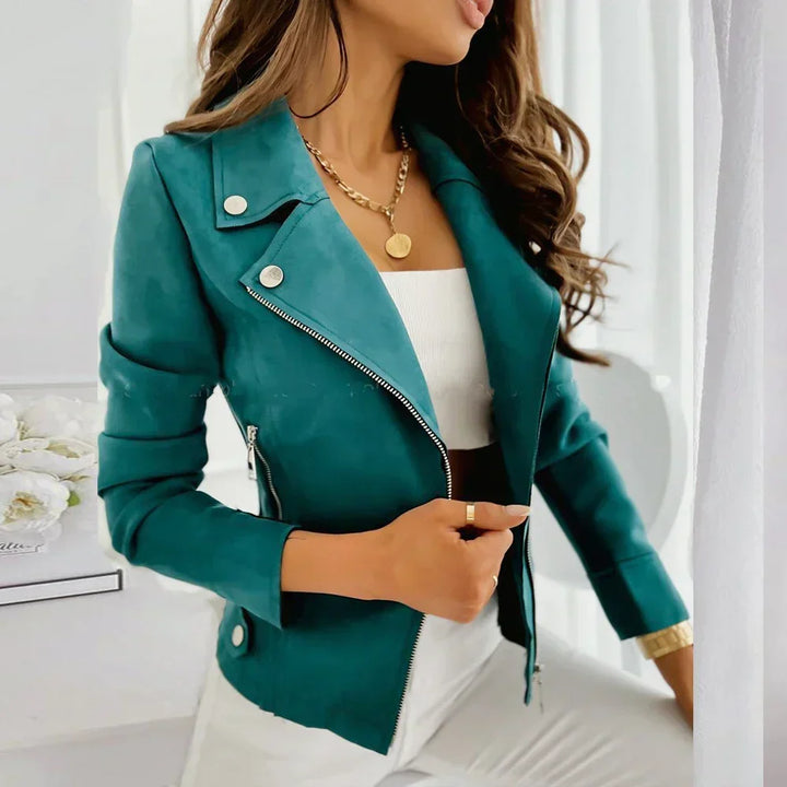 Unifarbene Jacke