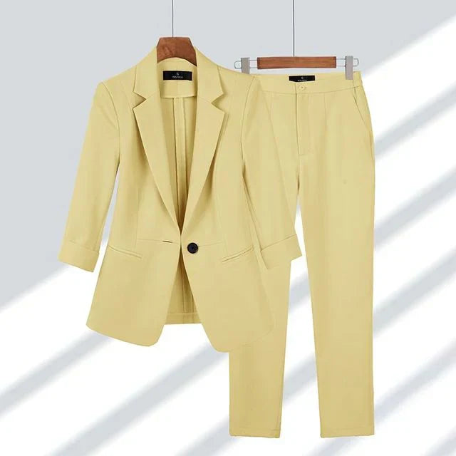 W&W Mode | Blazer Mit Hosen Satz Stilvoll