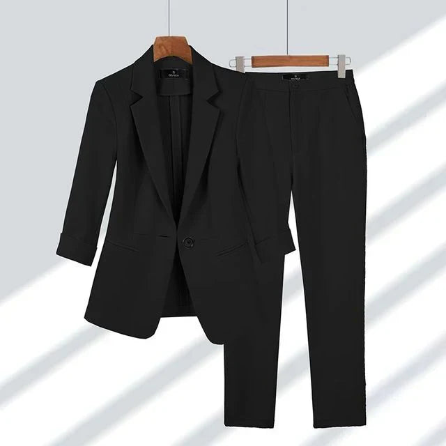 W&W Mode | Blazer Mit Hosen Satz Stilvoll