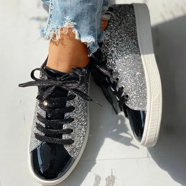 W&W Mode | Luxus legere Damenschuhe mit Pailletten