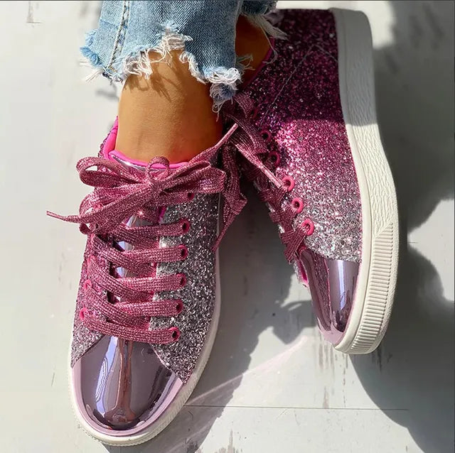W&W Mode | Luxus legere Damenschuhe mit Pailletten