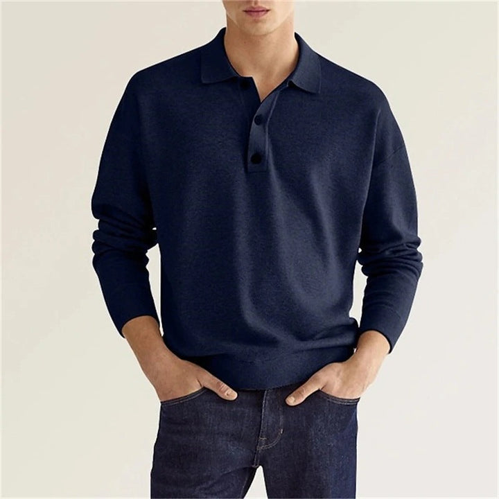 W&W Mode | Stilvolles Lässiges Langarm-Poloshirt