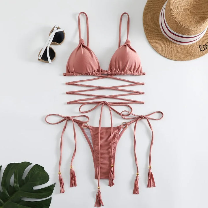 W&W Mode | Sexy Cross String Bikini Satz