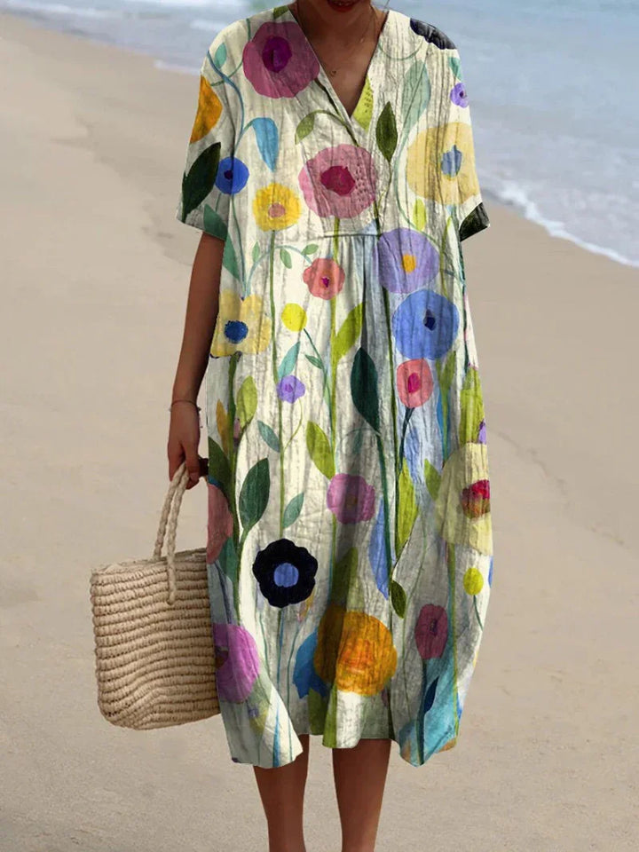 W&W Mode | Bunte Blumen Sommerkleid
