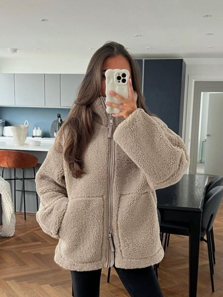 W&W Mode | Kuschelfleece Zip Jacke