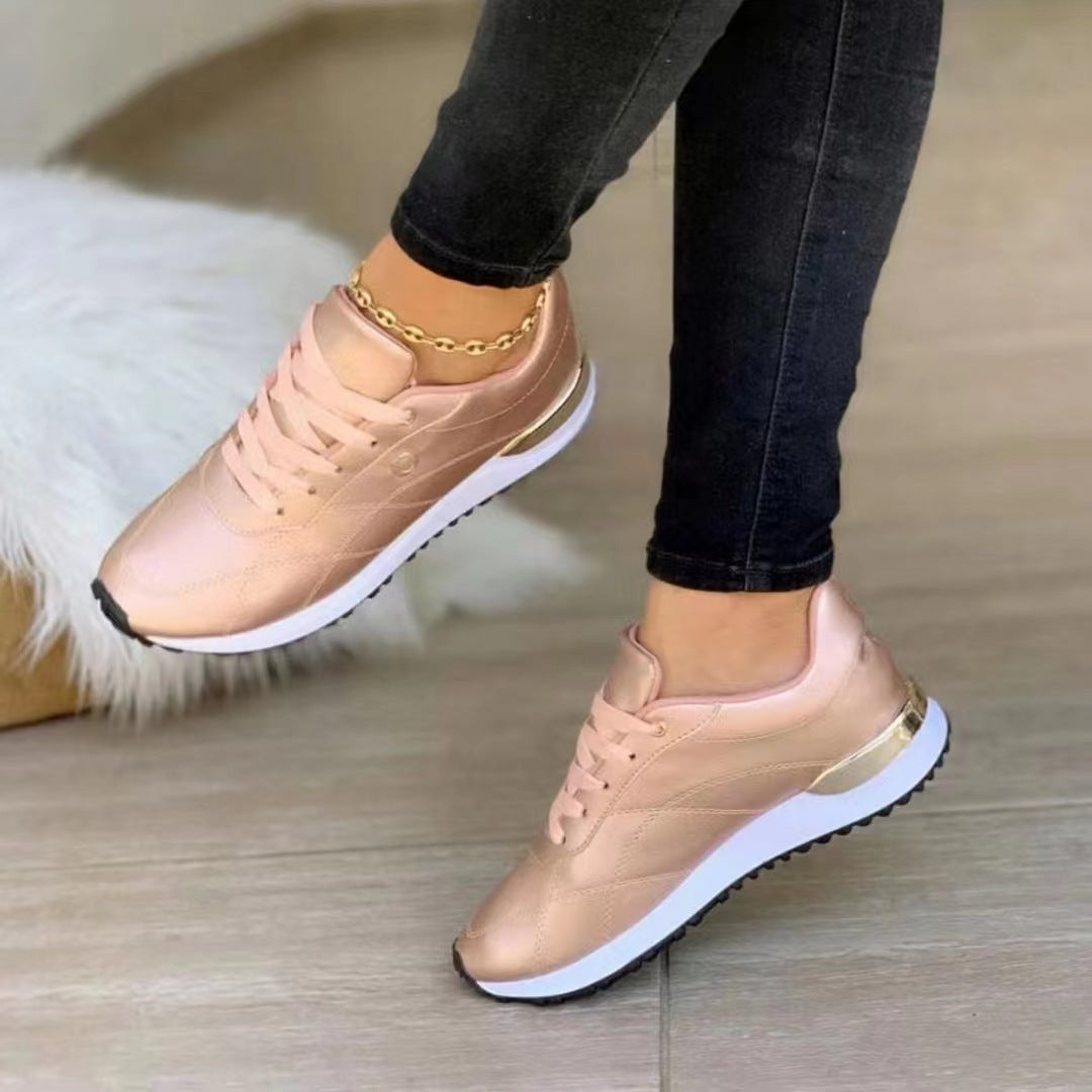 W&W Mode | Bequeme Leder Damen Sneakers