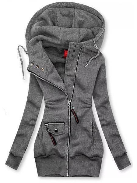 W&W Mode | Lässiger Slim Fit Sweatshirt mit Kapuzenpullover
