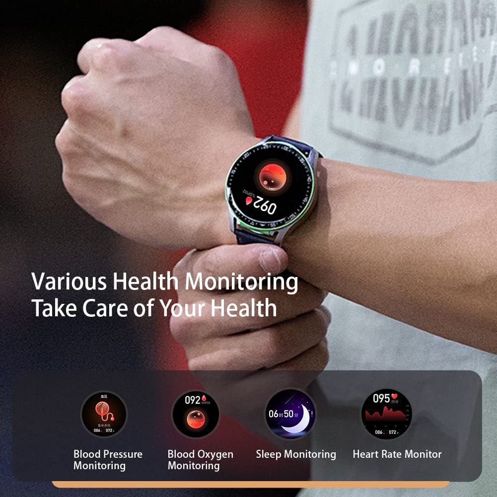 Smartwatch mit Bluetooth-Kopfhörern für iPhone und Android