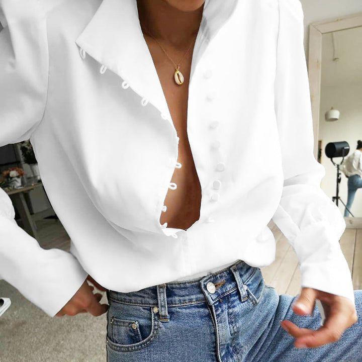 W&W Mode | Viktorianisch inspirierte Bluse mit hohem Kragen