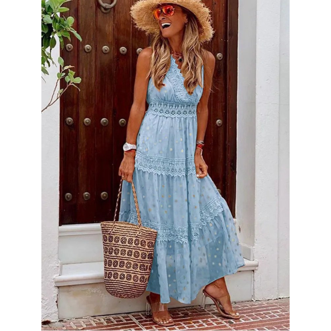 W&W Mode | Boho Maxikleid Für Damen