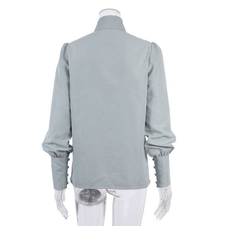 W&W Mode | Viktorianisch inspirierte Bluse mit hohem Kragen