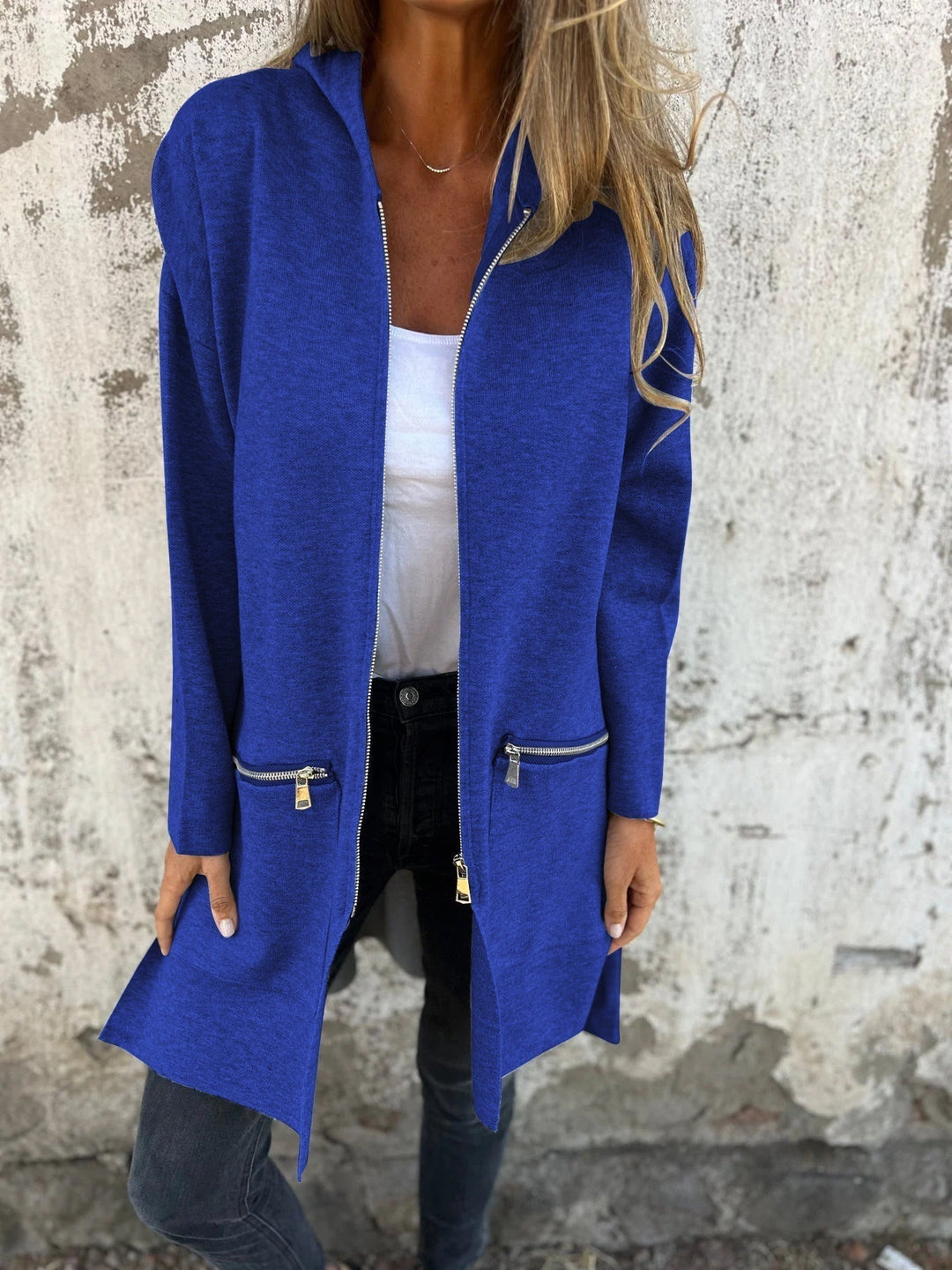 W&W Mode | Lässige Langarmjacke Mit Reißverschluss Für Damen