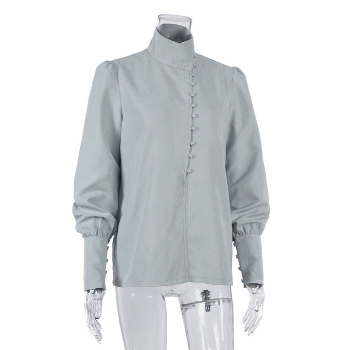 W&W Mode | Viktorianisch inspirierte Bluse mit hohem Kragen