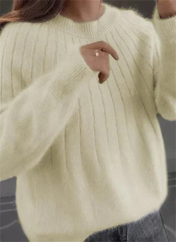 W&W Mode | Weicher Kaschmir Strickpullover für Damen - Warm und Luxus