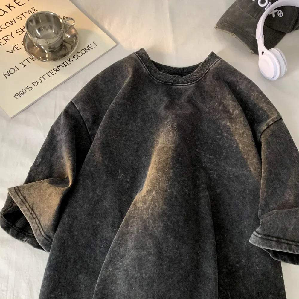 W&W Mode | Vintage Locker sitzendes T-Shirt