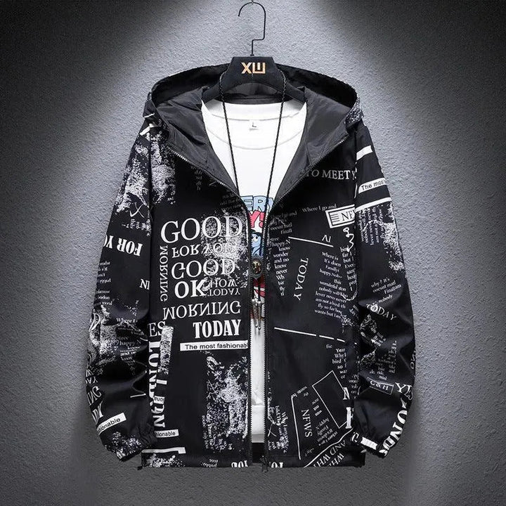 W&W Mode | Umkehrbare Herrenjacke mit Camouflage-Druck