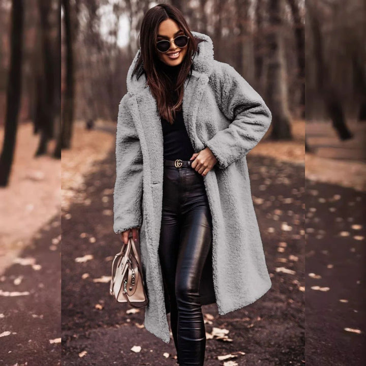 W&W Mode | Plüsch Herbstmantel für Damen