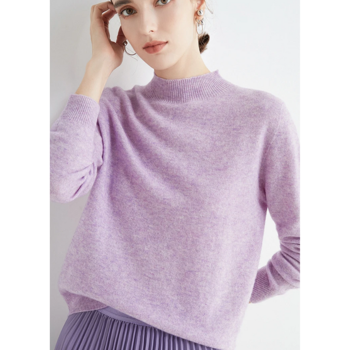 W&W Mode | Cashmere Pullover Damen Rundhals Weicher und Leichter Strickpullover