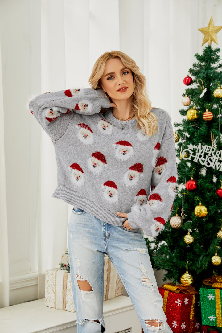 W&W Mode | Lieblicher Winter Älterer Kopf Pullover