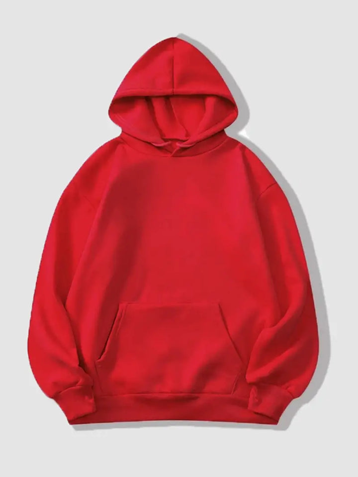 W&W Mode | Bequemer Einfarbiger Damen Hoodie mit Kapuze